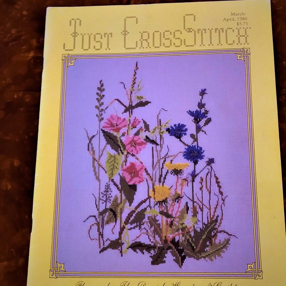 7 VNTG Cross Stitch Mags- Danish Flowers, Spring - Picture 4 of 10